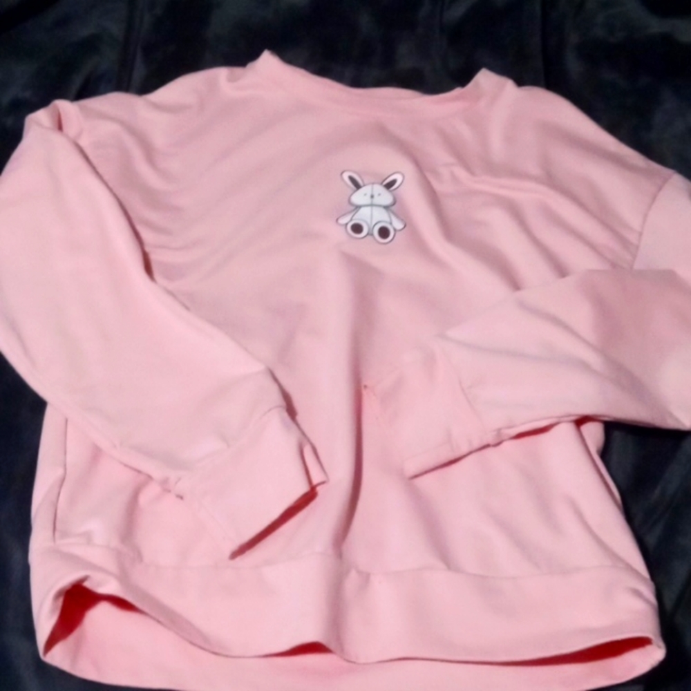 Light pink rabbit sweater
